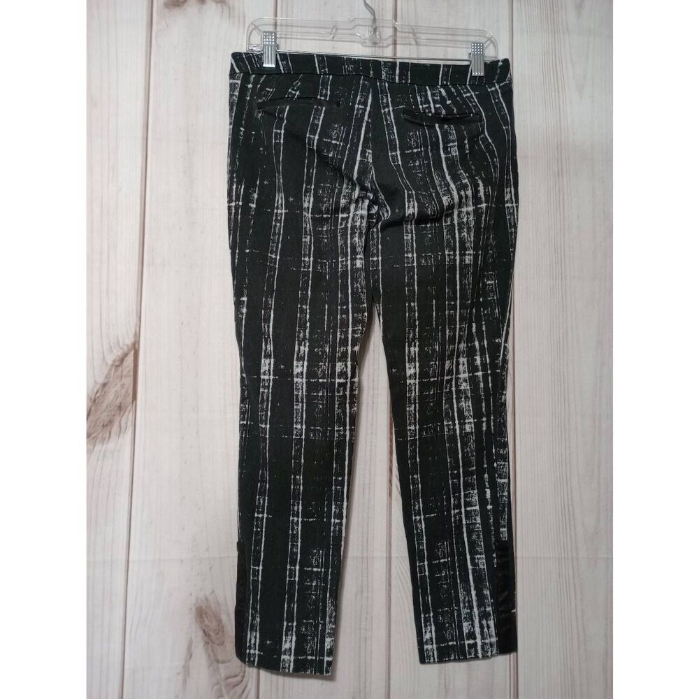 Banana Republic Pants Ladies 6 Petite Sloan Black White - Picture 2 of 9